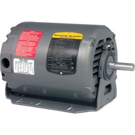 BALDOR-RELIANCE Baldor-Reliance Motor RM3112A, .75HP, 1725RPM, 3PH, 60HZ, 56H, 3420M, OPEN, F1 RM3112A